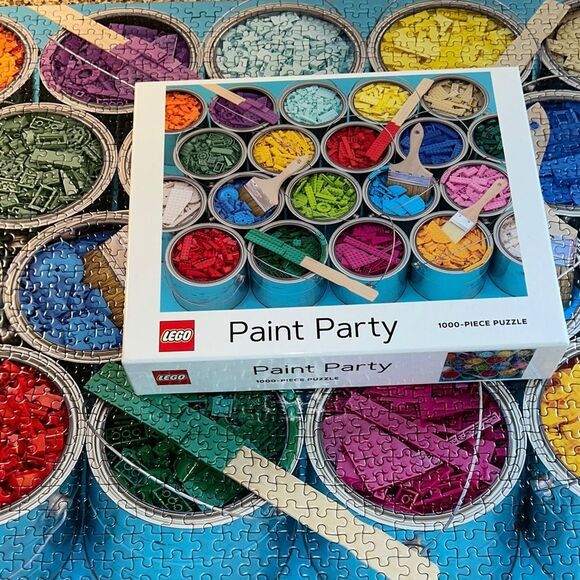 LEGO Paint 🎨 Party Puzzle 🧩 with Vibrant Colors 1000 Piece Brain 🧠 Challenge - Picture 4 of 17